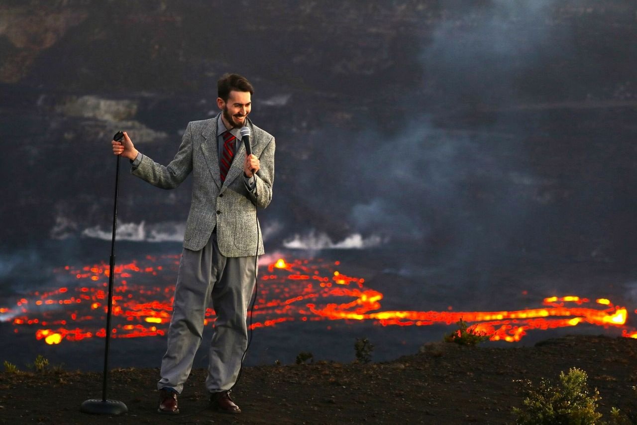 Scientist turned comedian Ben Miller, of New York, brings his Volcano Show to the Dunedin Fringe....