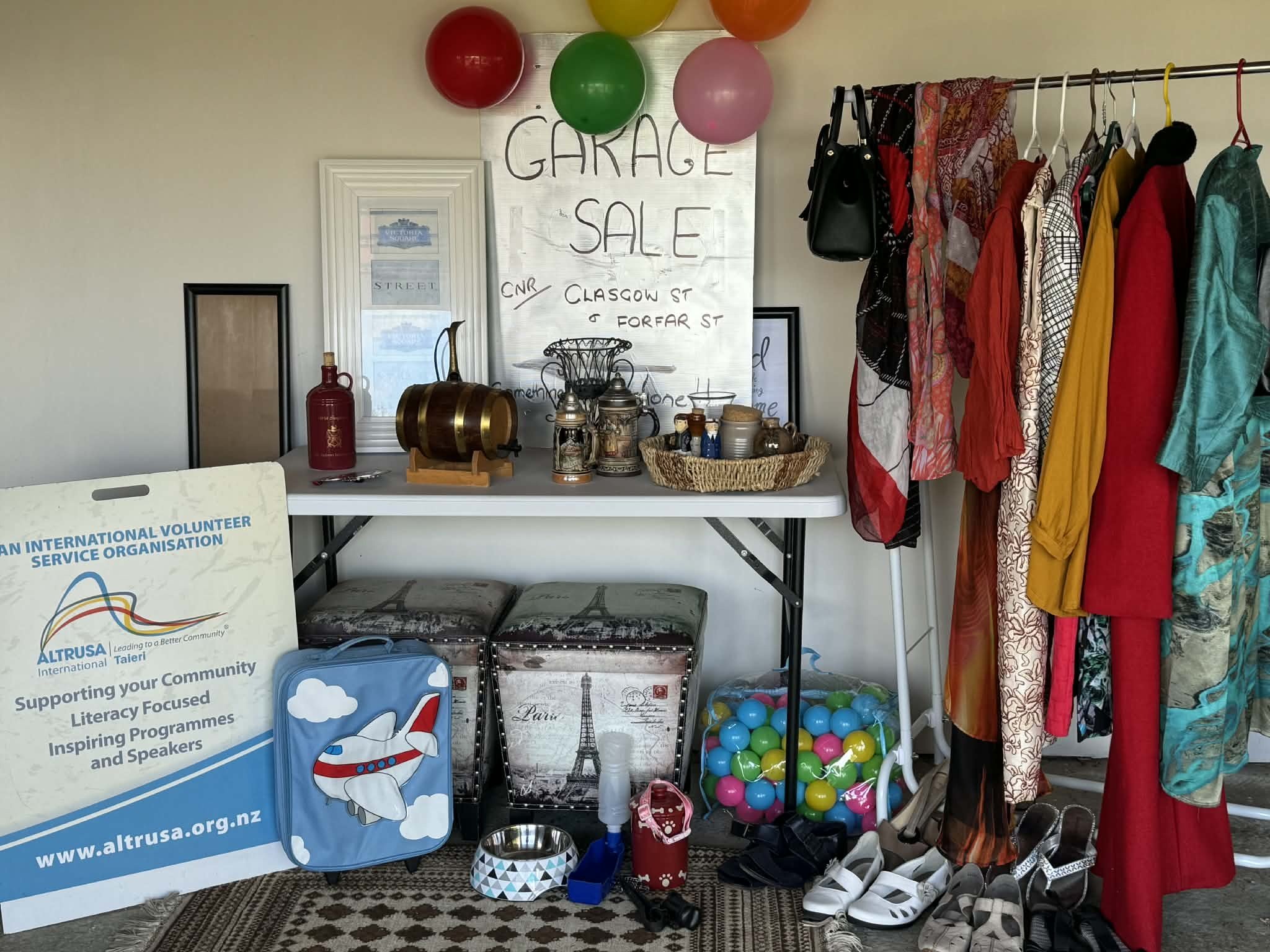 A selection of the goods on offer in the Taieri Altrusa Club annual garage sale, set to be held...