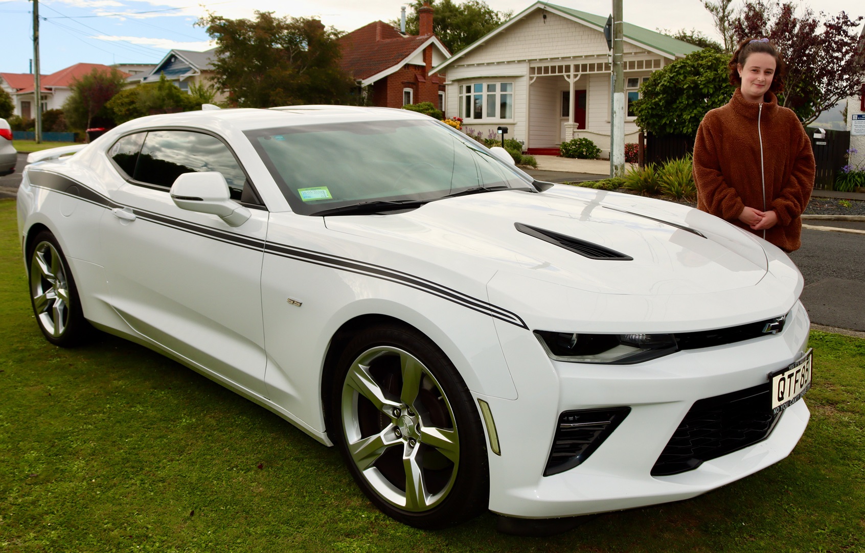 Sommer Penson has owned her 2018 2SS Chevrolet Camaro for about two years. Photo: Sam Henderson

