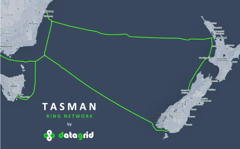 The proposed Tasman Ring Network. Image: Datagrid / Supplied