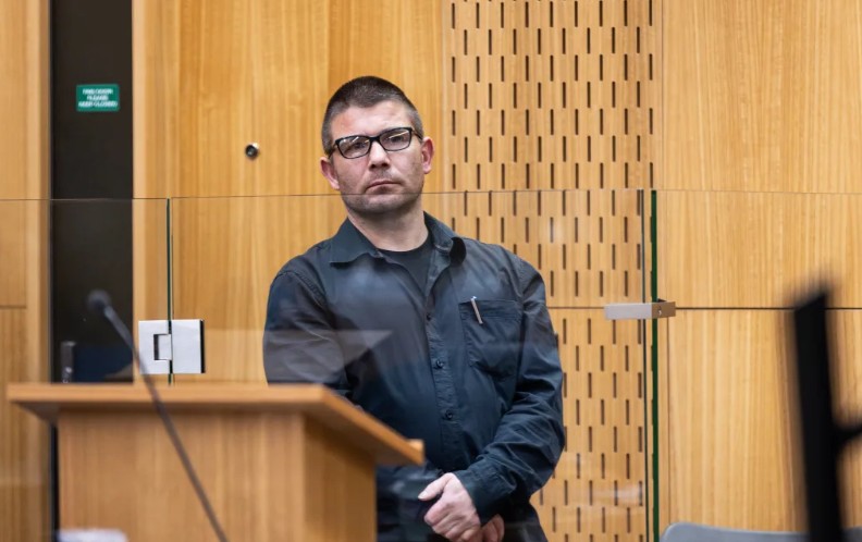 Michael Scott Rodger is on trial for murdering Richard Leman. Photo: RNZ / Nathan Mckinnon