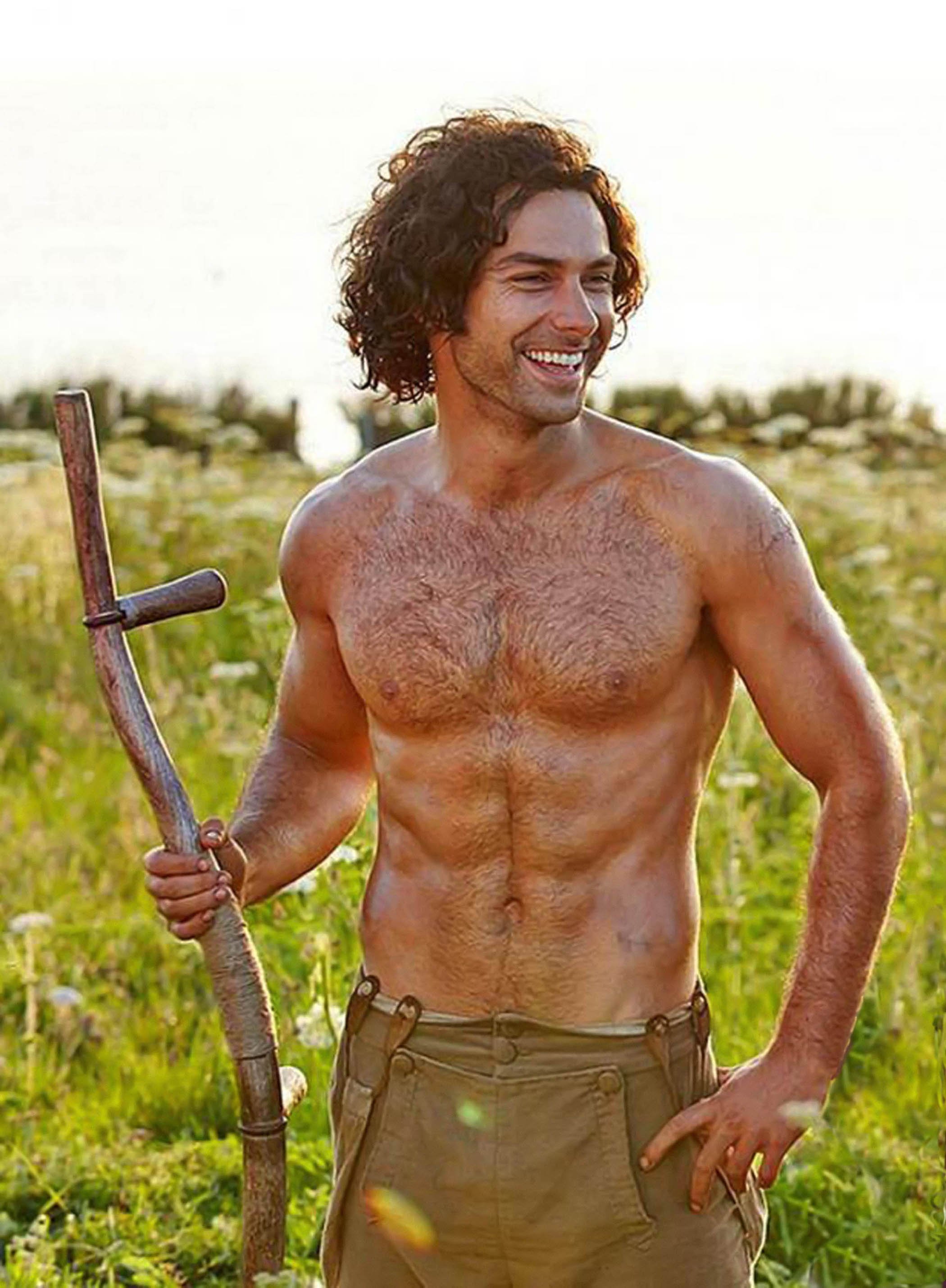 That shirtless scything scene from Poldark in 2015.