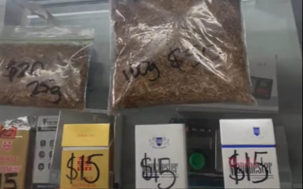 An investigation into the tobacco black market found packs of cigarettes and loose tobacco being...