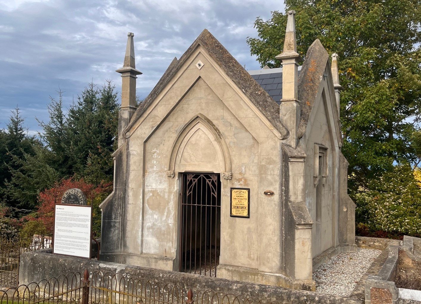 Sam Chew Lain's restored tomb at the Lawrence Cemetery now has a formal Heritage NZ category 1...