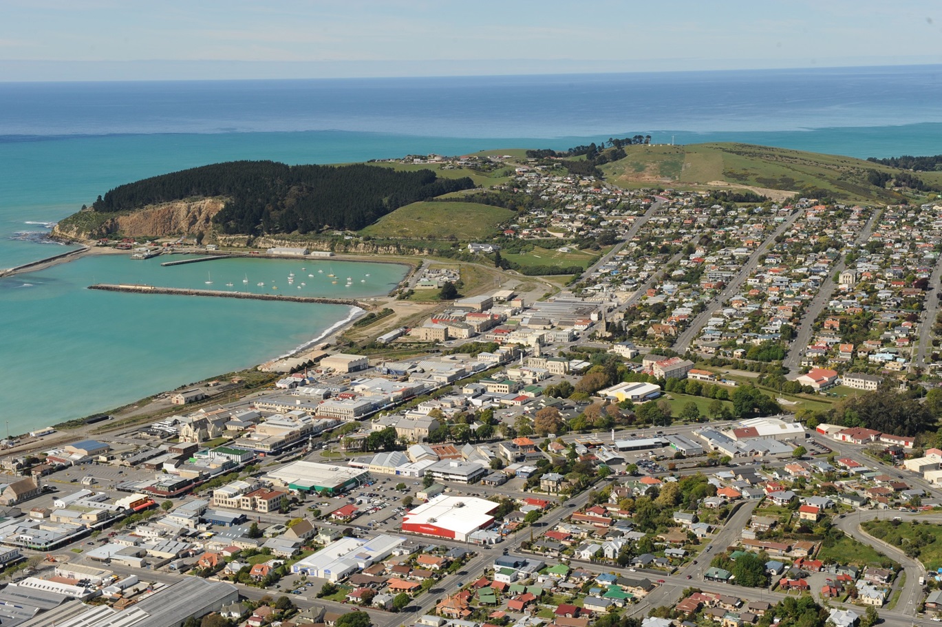 An aerial view of Oamaru. Photo: Stephen Jaquiery