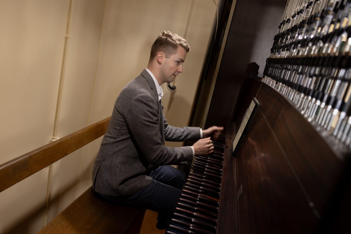 Peter Bray has played half his life since learning at the age of 14. Photo: RNZ / Samuel Rillstone