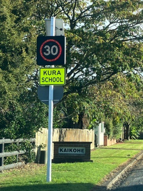 An example of a variable speed limit sign. Photo: supplied
