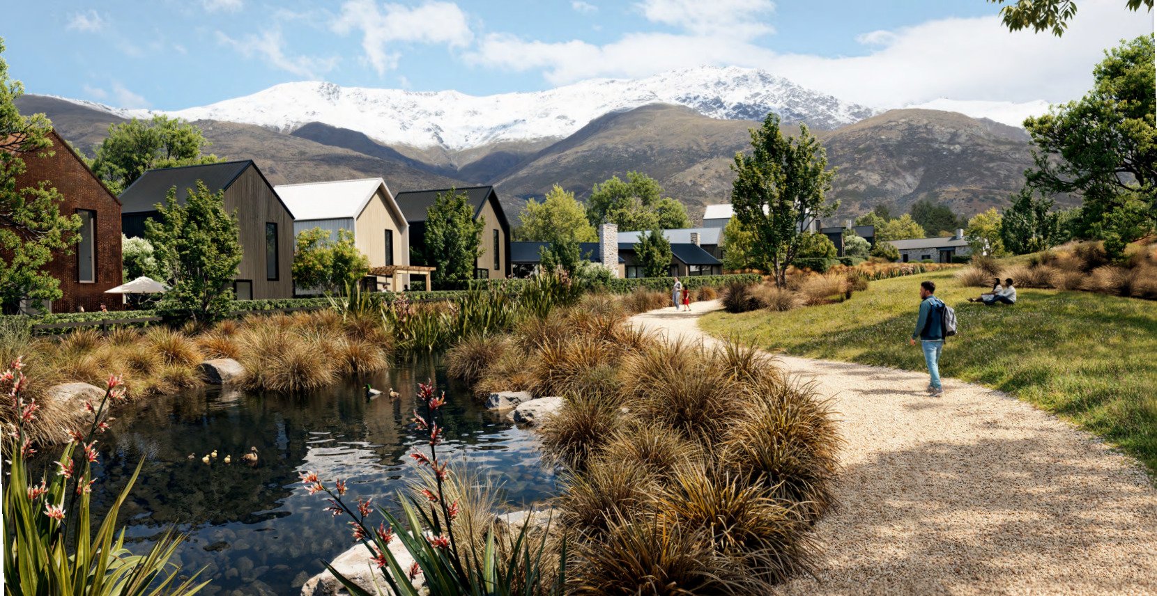 An artist’s impression showing part of the proposed Ridgeburn subdivision on one of Queenstown’s...