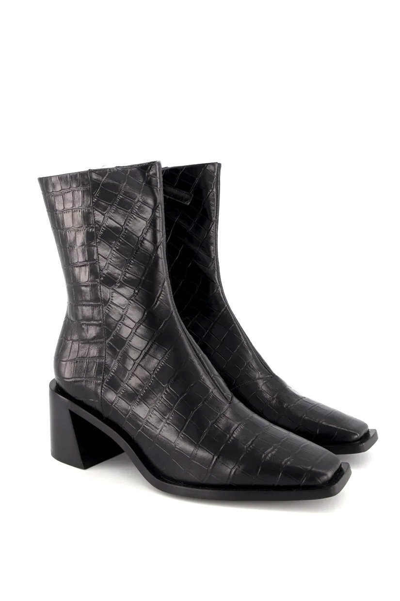 Bronwyn, Madison - black croc Embossed. Photo: supplied