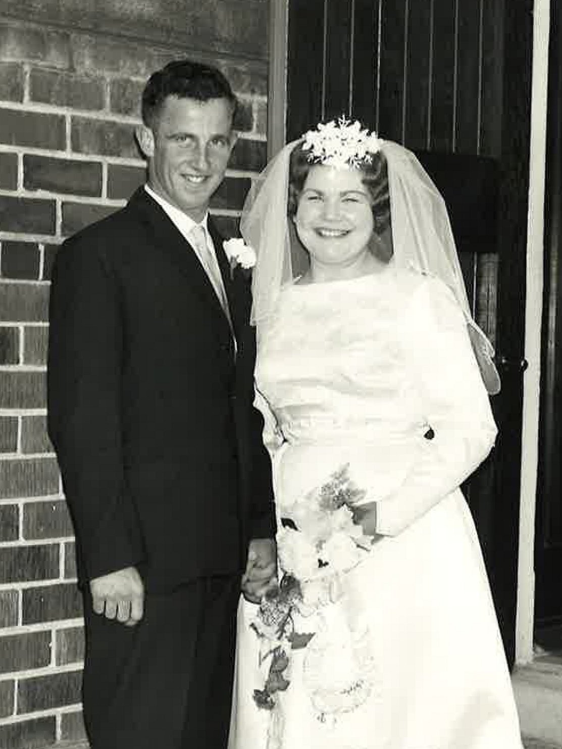 Alison and Colin Ward get married at the Opoho Presbyterian Church in Dunedin, on May 7, 1966.
