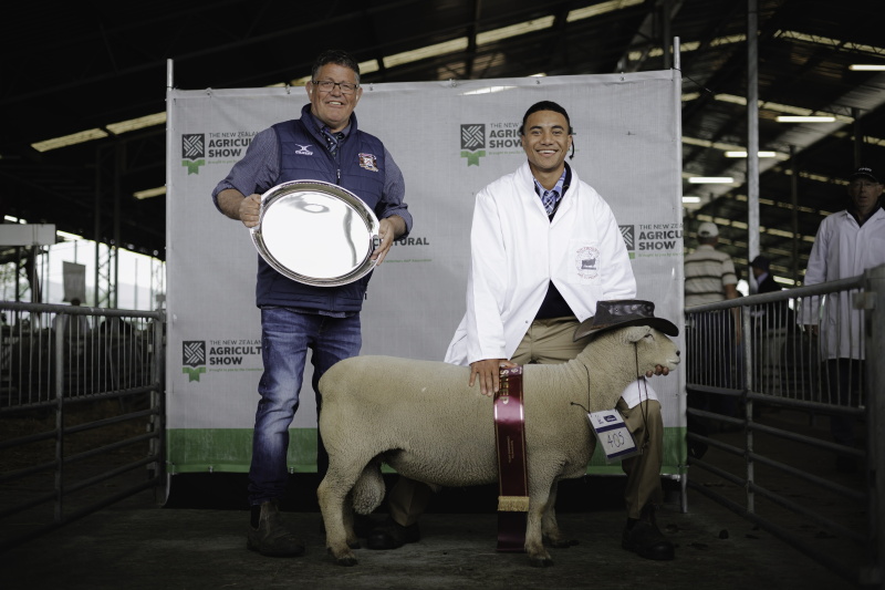 Chris Medlicott (left) and Lave Masila at the NZ Agricultural Show in Christchurch in 2024....