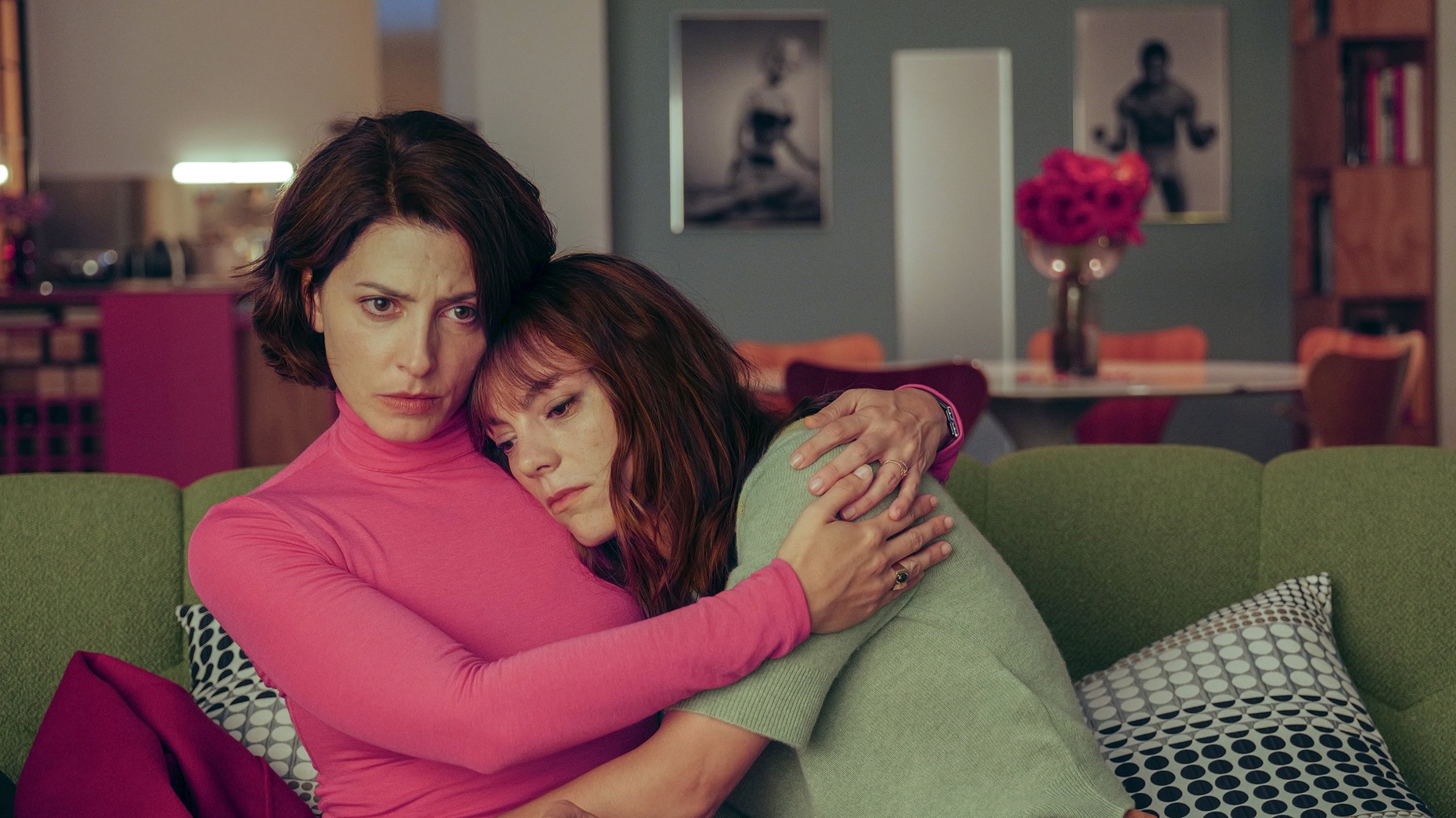Barbara Lennie, left, and Victoria Luengo in Bitter Christmas, directed by Pedro Almodóvar. Photo...