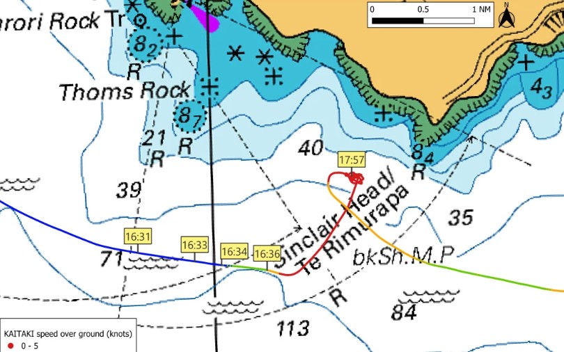 Key times of the incident. Photo: Supplied / TAIC