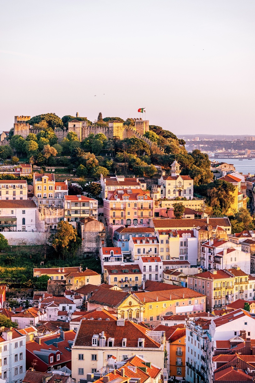 So Jorge Castle in Lisbon, Portugal at sunset. PHOTO: GETTY IMAGES