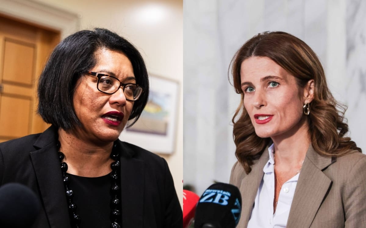 Labour's finance spokesperson Barbara Edmonds and Finance Minister Nicola Willis. Photos: RNZ