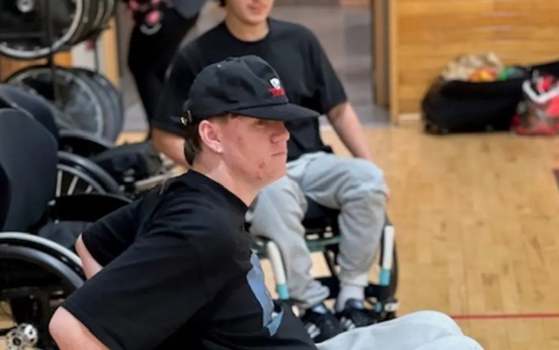 Noah says he's been inspired by the wheelchair rugby players he's met while in Christchurch and...
