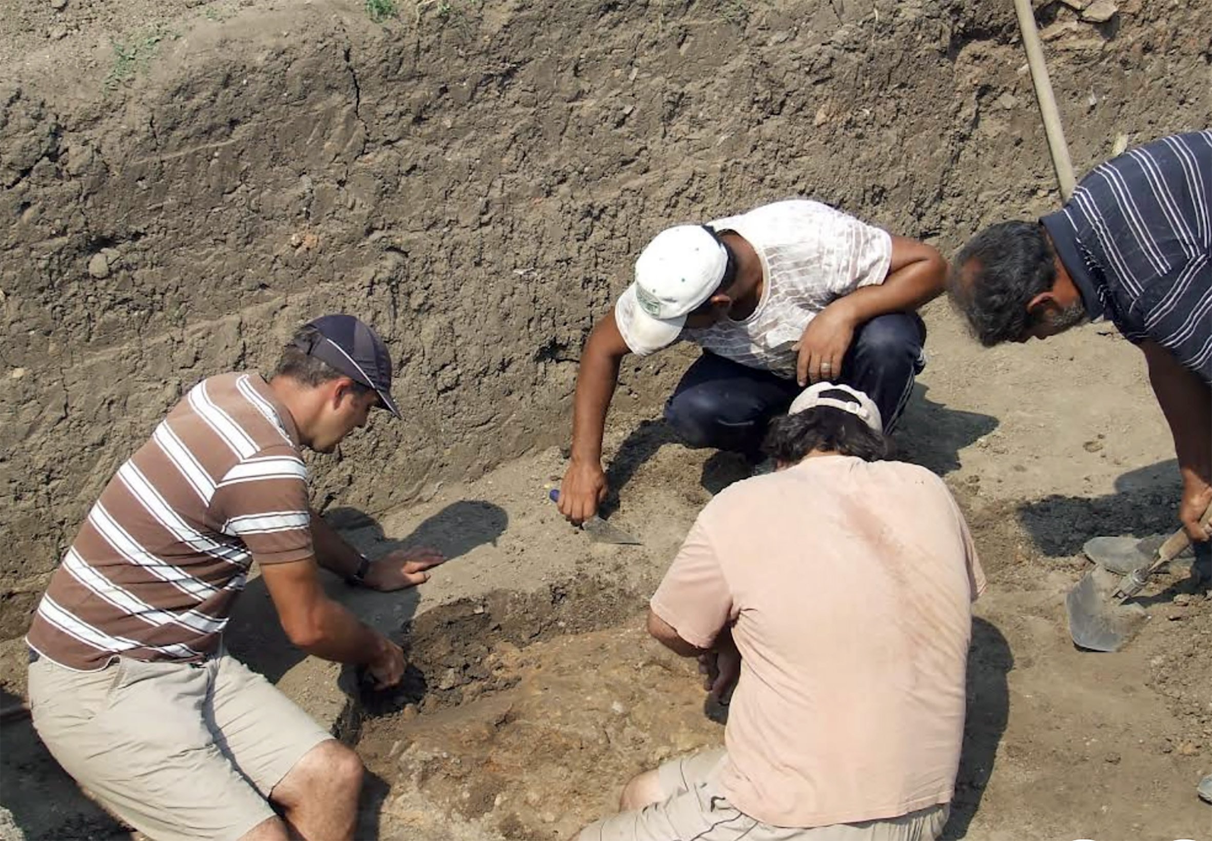 At Belovode in Serbia, archaeologists uncover the earliest copper smelting hearth known. PHOTO:...