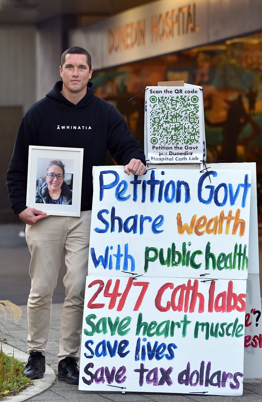 Dunedin man Sam Weepers has started a petition to change the Dunedin catheterisation lab’s...