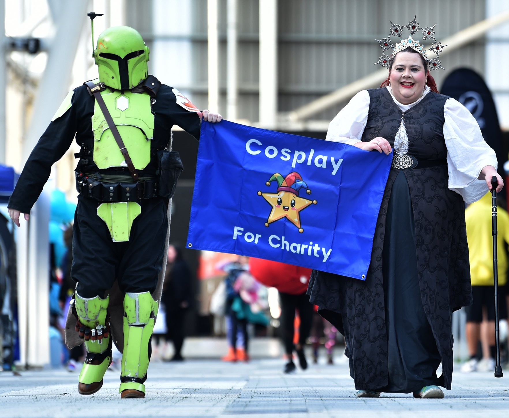 The force is strong in Cosplay for Charity team members Tony McKay and Caress Dittmer.


