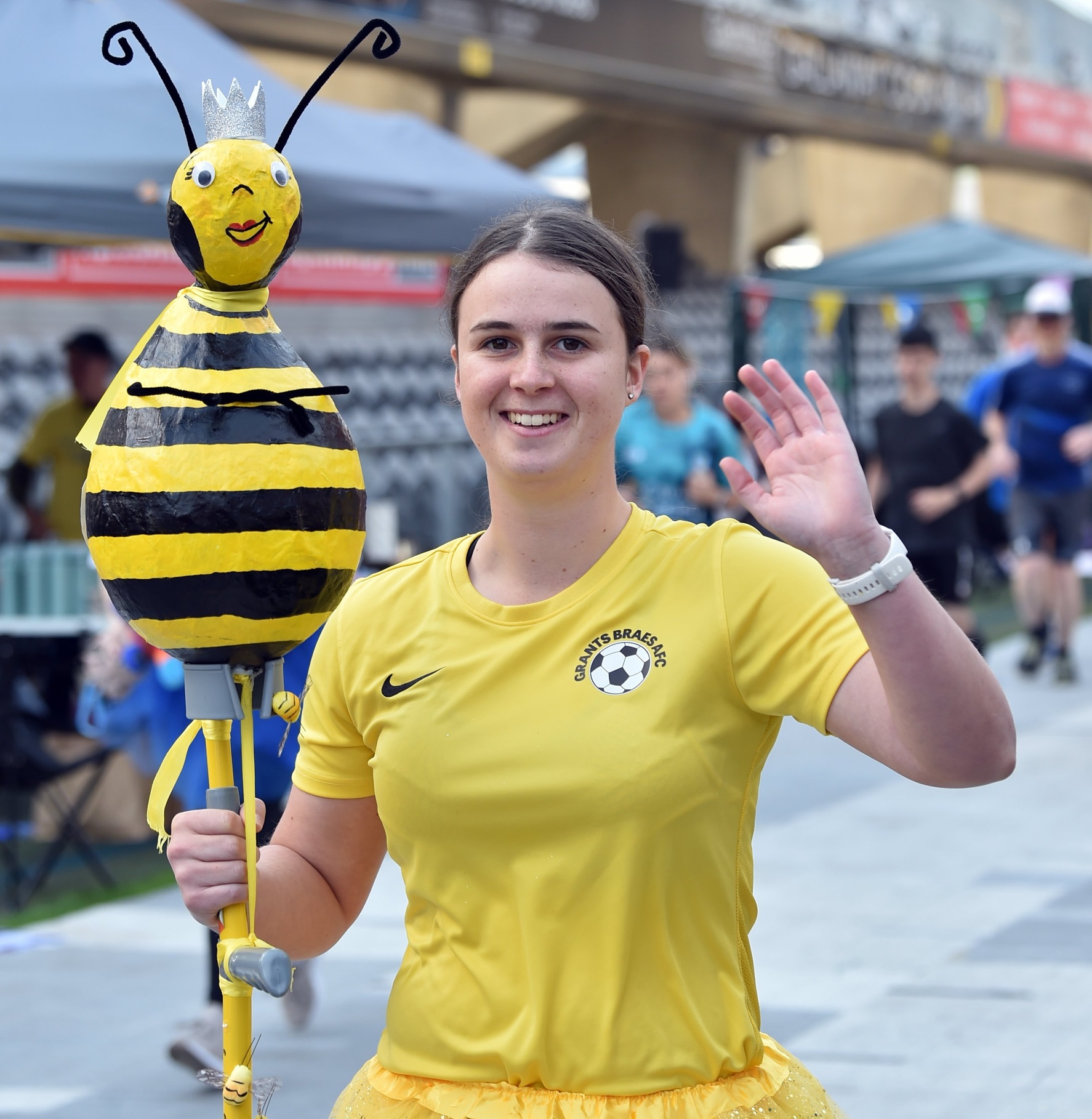 Kate Woodley, of Dunedin, adopted a bee theme.

