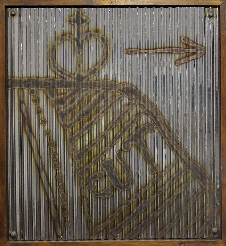 Oputae (Cut), by Ralph Hotere.