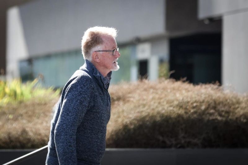 Former St Bede's College Friar Rowan Donoghue arrives at the Christchurch District Court for an...