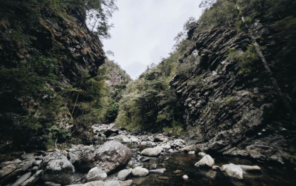 Exploration drilling began in 2022 at Sams Creek in the Upper Tākaka Valley. Photo: Save Our Springs