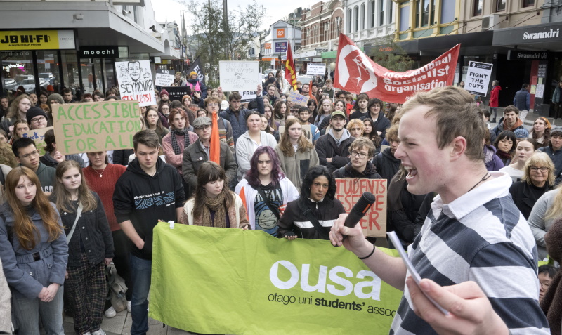 Liam Calder, a member of Southern Young Labour and co-lead co-ordinator of this morning’s student...