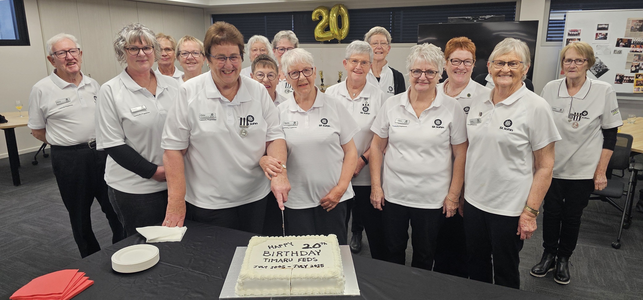 Volunteers from the Timaru branch of the Friends of the Emergency Department programme celebrated...
