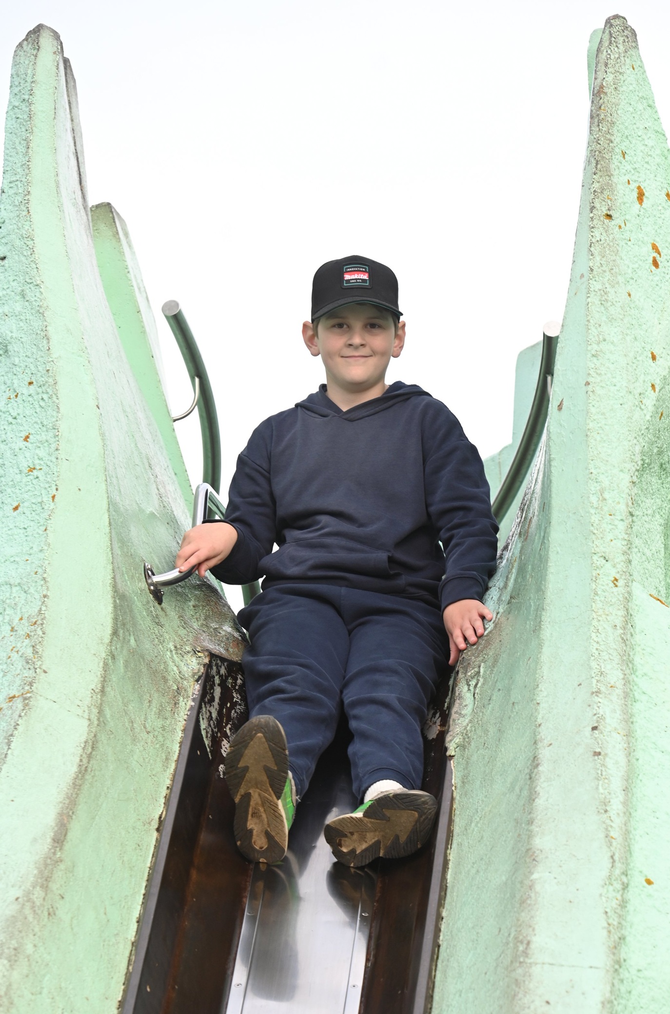 Visiting Marlow Park is Taylon Halverson, 10, of Morrinsville.
