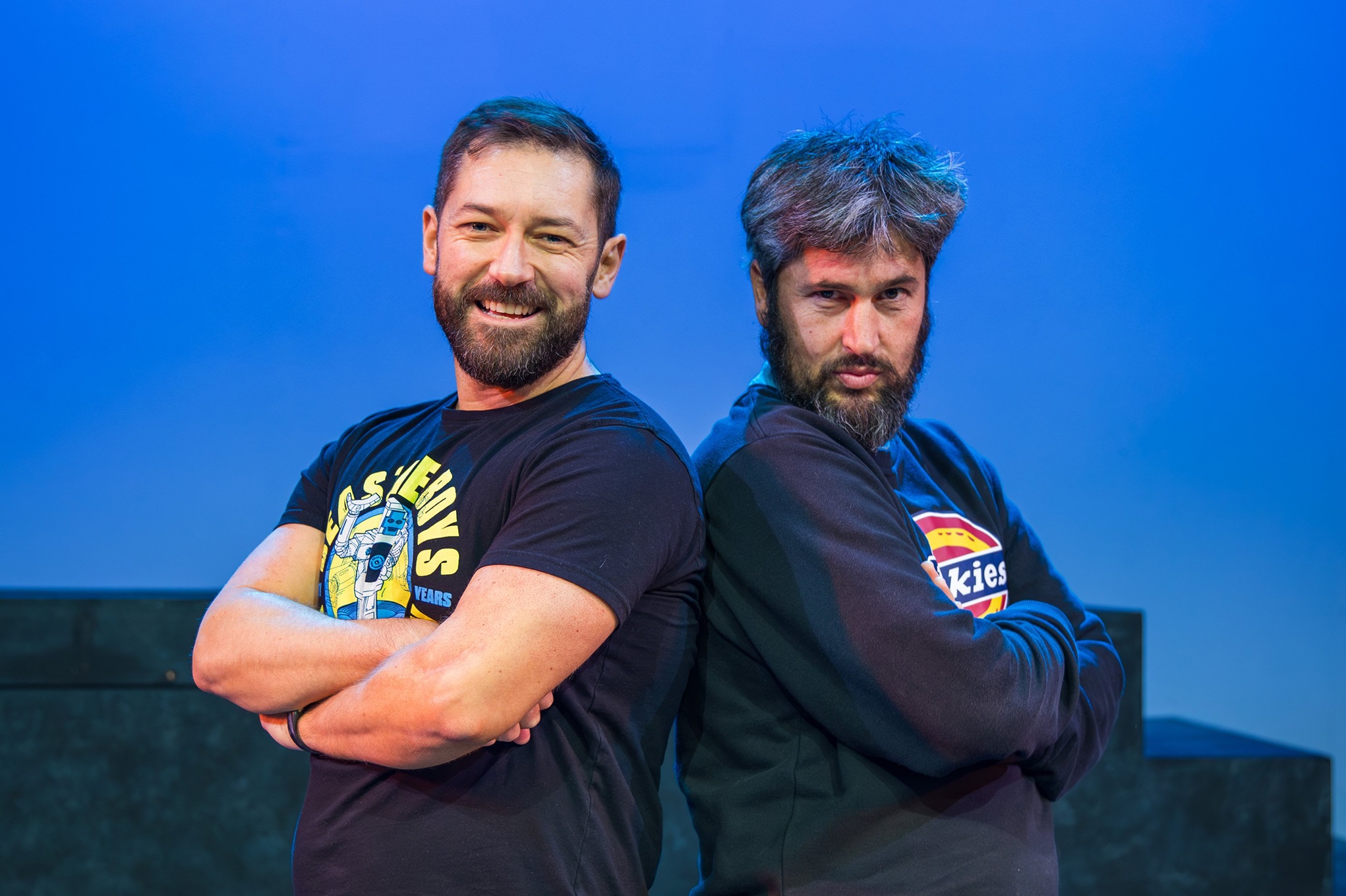 Cromwell friends Darren Kelly (left) and Scott Mitchell will play Jesus and Judas respectively in...