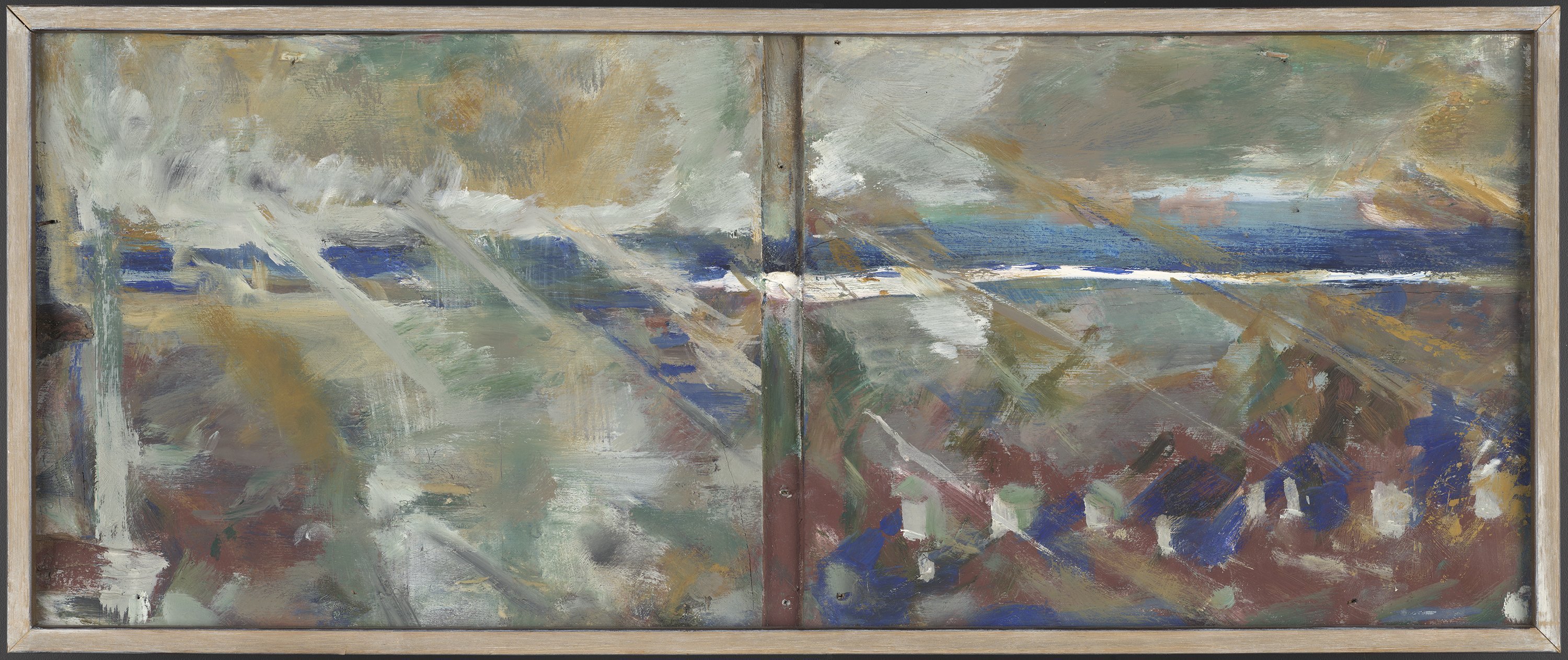 Anna Caselberg (née Woollaston, 1942-2004), 1980, Preliminary Painting for Mihiwaka. 2, acrylic...