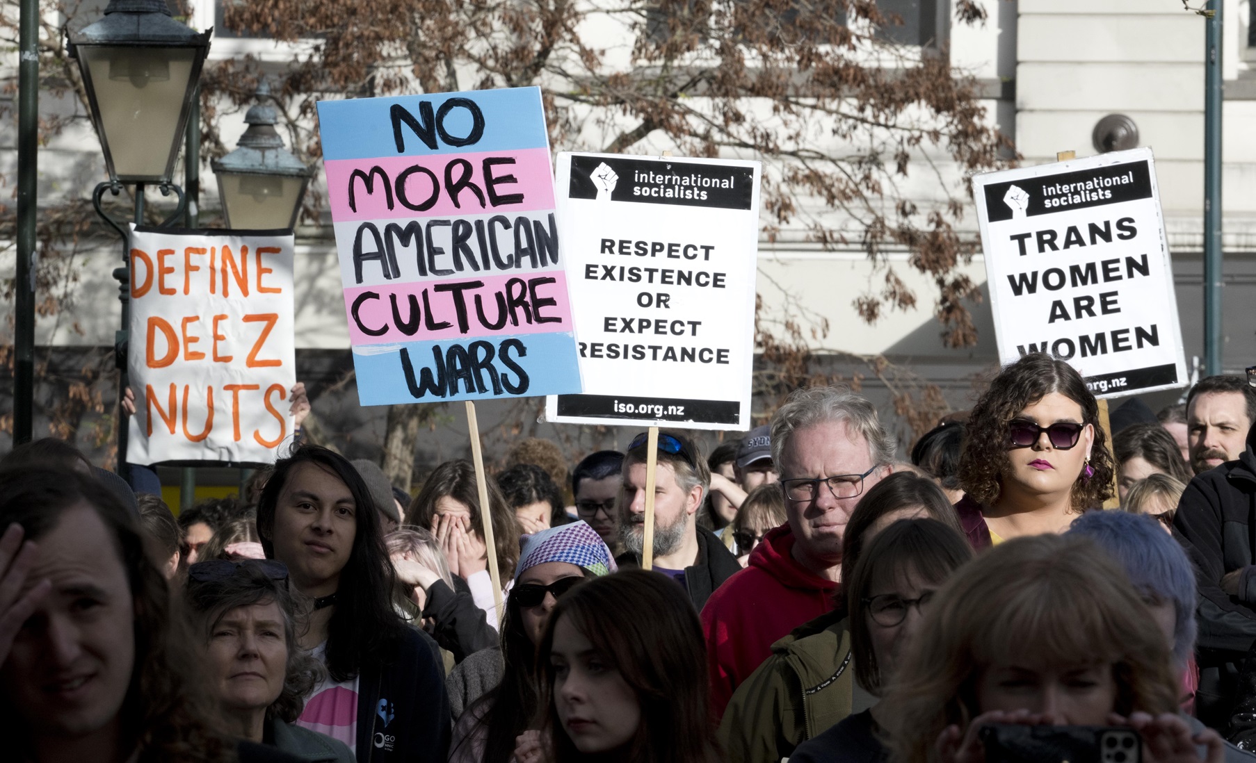A protest sign at last weekend’s rally raises the suspicion that American culture wars have...