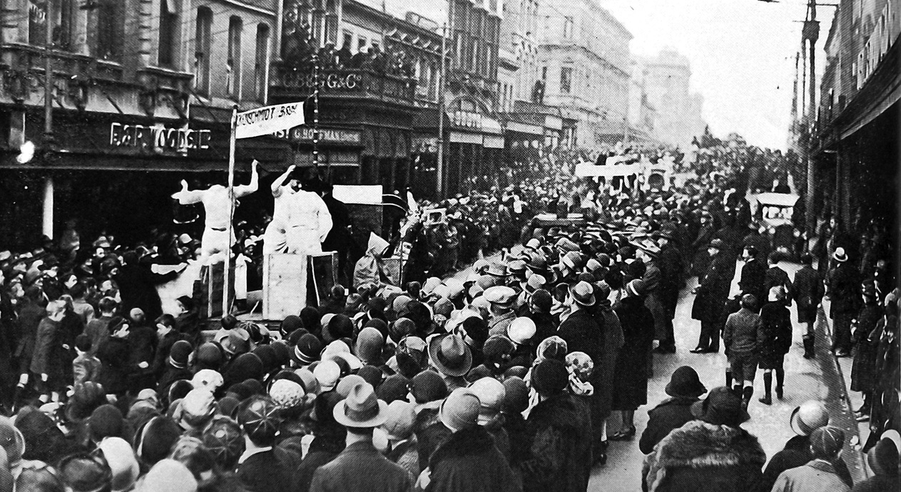Capping Carnival Day is people’s day: a section of the dense crowd which lined Princes Street...