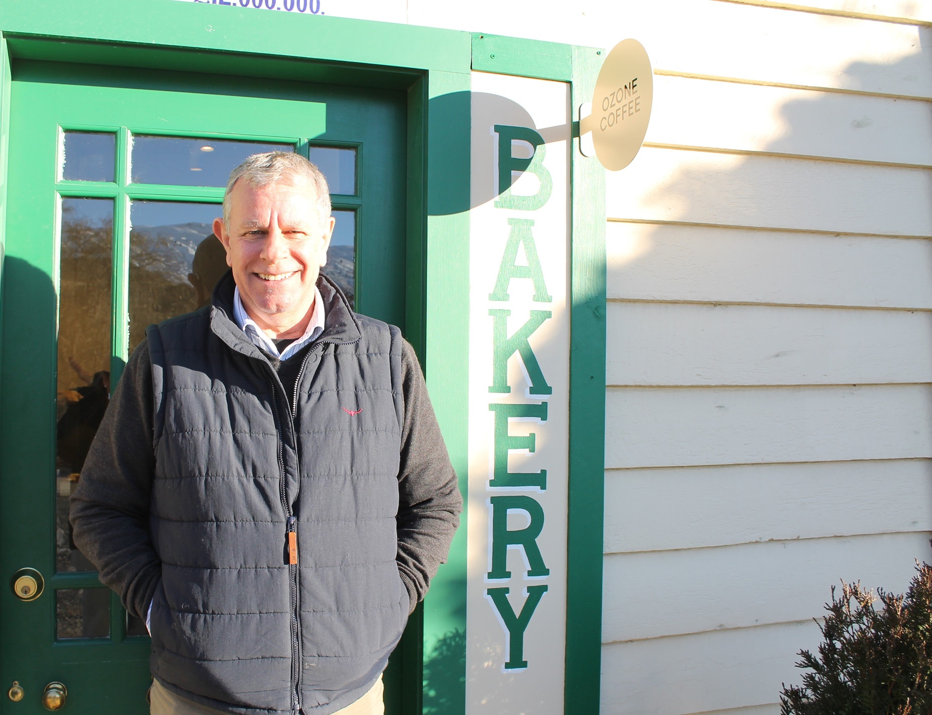 General manager Warren Barclay outside the newly opened Cardrona Hotel Bakery last week. Photo:...