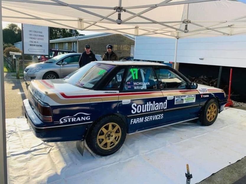 The Subaru Legacy that Invercargill driver Mark McMillan will use to contest the Barry Robinson...