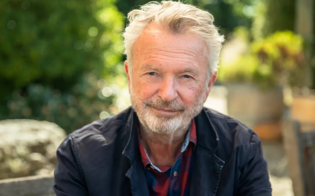 Sam Neill at Two Paddocks in Central Otago in 2025. Photo: RNZ
