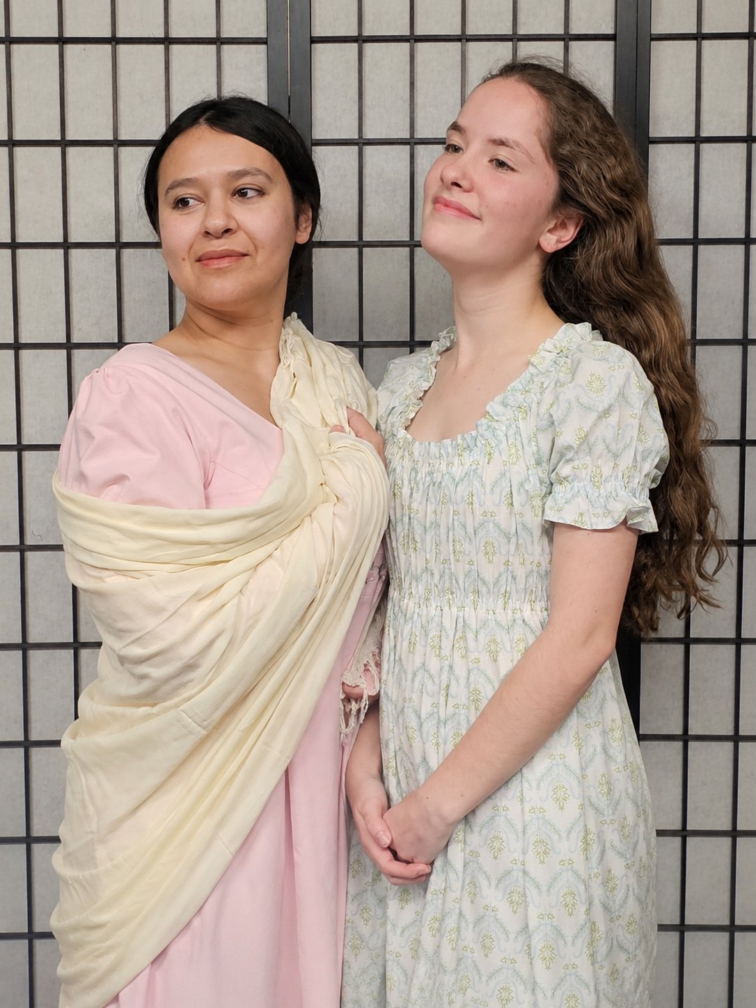 Starring as Elinor and Marianne Dashwood are Charlie Mayne (left) and Soraya Hunt, 17. Photo:...