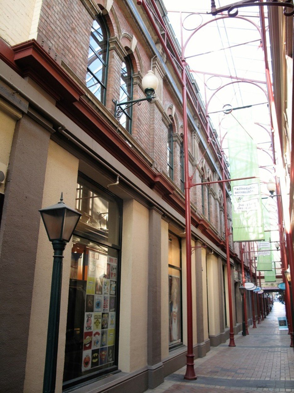The scene of the crime: Timaru’s Royal Arcade. PHOTO: TIMARU CIVIC TRUST