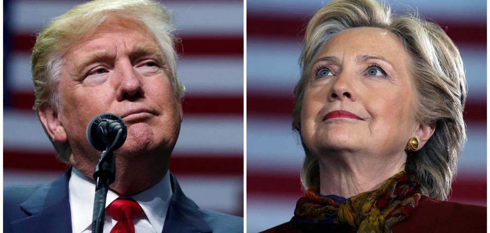 Donald Trump and Hillary Clinton are seeking to become the 45th president of the United States and the successor to Democrat Barack Obama. Photo: Reuters 