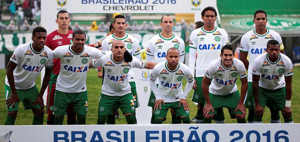 Players of the Chapecoense team. Photo: Reuters 