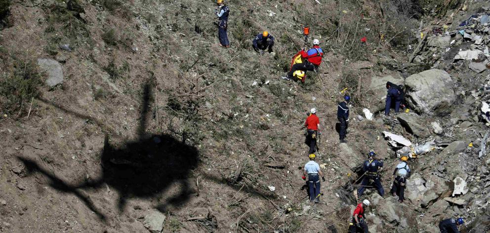 The plane crashed in southern France in 2015. Photo: Reuters 