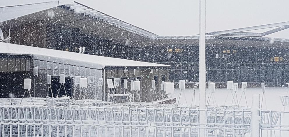 Coronet Peak ski field this morning. Photo: supplied 