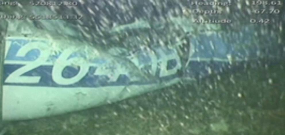 The wreckage of the plane was found on the seabed near Guernsey. Photo; AAIB/ via REUTERS 