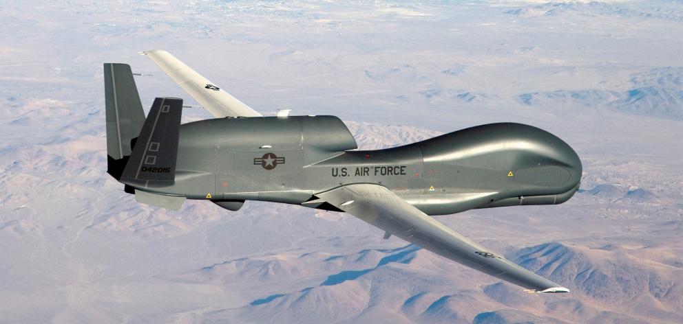 The US says the RQ-4 Global Hawk unmanned drone  was in international airspace when it was shot...