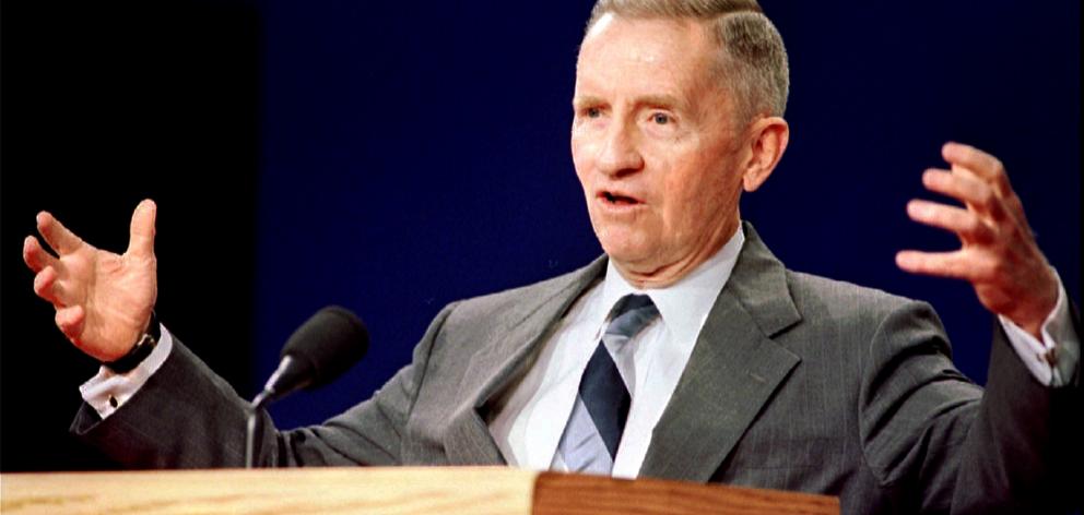 Ross Perot during a presidential campaign in October 1992. Photo: Reuters 