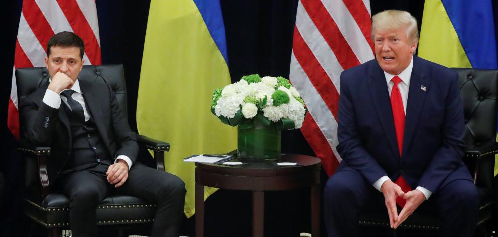 Ukraine's President Volodymyr Zelenskiy with US President Donald Trump. Photo: Reuters 