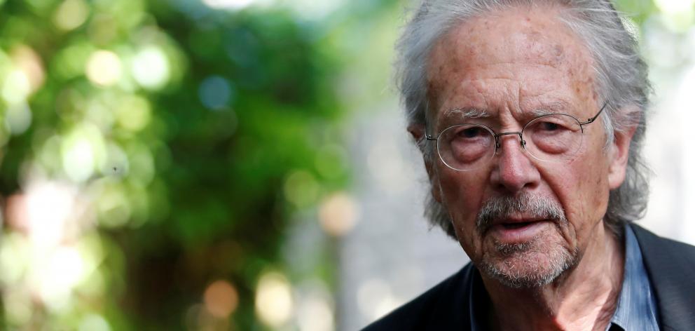 Austrian author Peter Handke at his home in Chaville, near Paris. Photo: Reuters