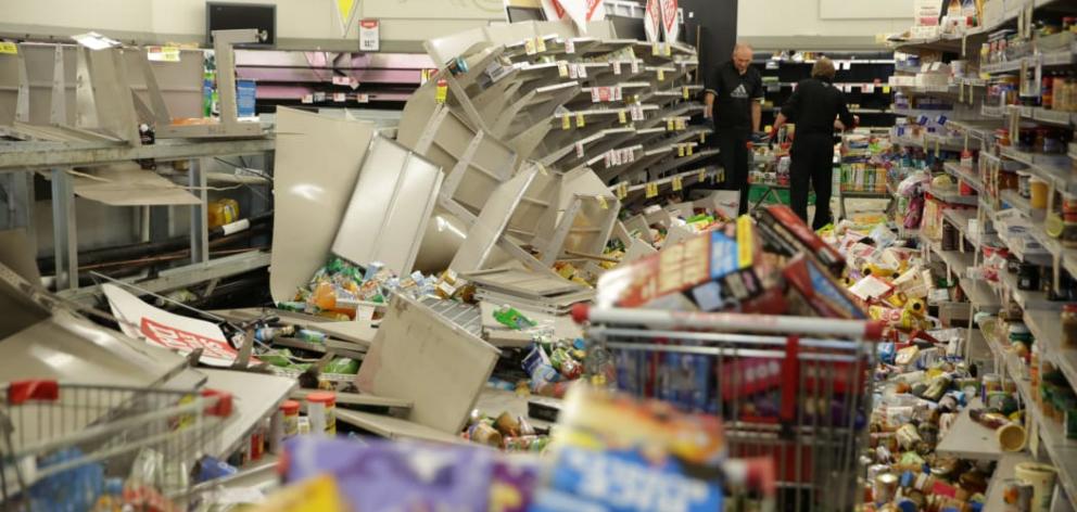 New World Kaikōura after the magnitude 7.8 quake in November 2016. Photo: RNZ / Rebekah Parsons-King