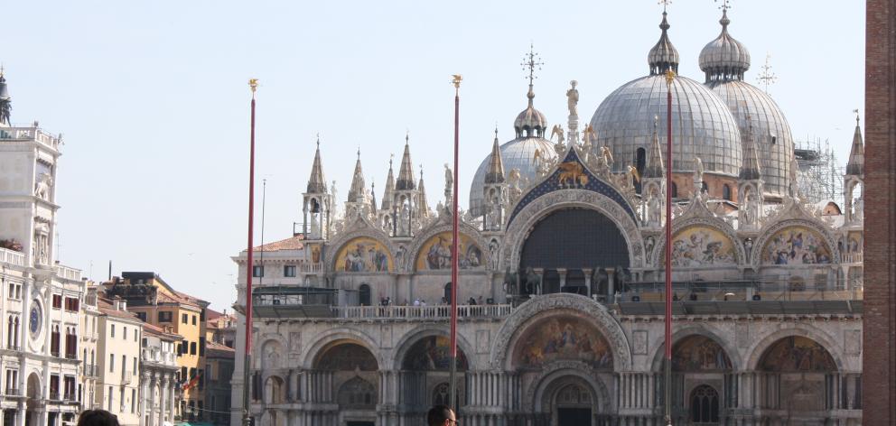 St Mark’s Basilica wows in St Mark’s Square.